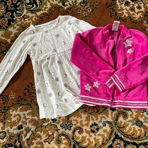 5t sun and moon dress with matching velvet jacket